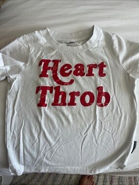 Lenox James White Short-Sleeve 'Heart Throb' Graphic Tee for Kids